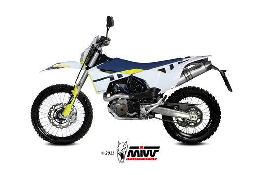 MIVV STR-1 Auspuff Titan passend für HUSQVARNA 701 Enduro / Supermoto 2021-2024