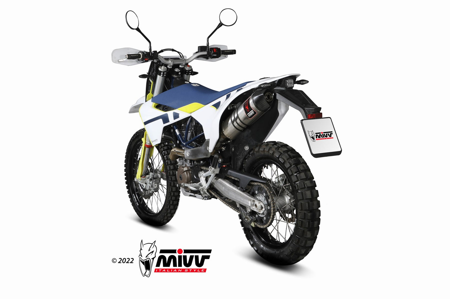MIVV STR-1 Auspuff Edelstahl passend für HUSQVARNA 701 Enduro-Supermoto 2021-2024
