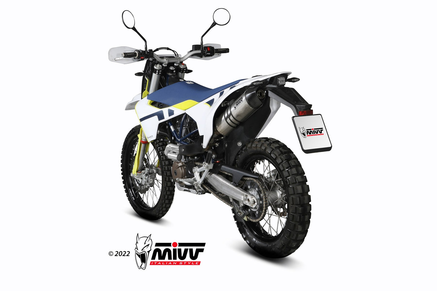 MIVV STR-1 Auspuff Titan passend für HUSQVARNA 701 Enduro / Supermoto 2021-2024