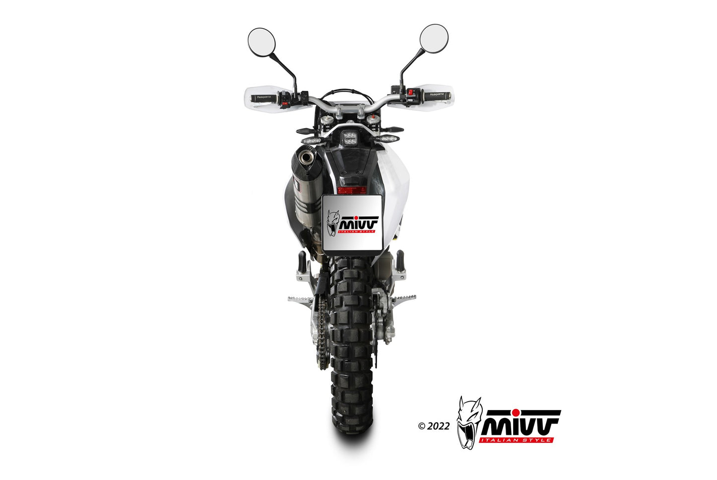 MIVV STR-1 Auspuff Edelstahl passend für HUSQVARNA 701 Enduro-Supermoto 2021-2024