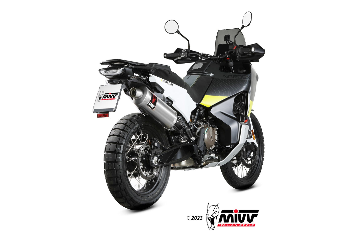 MIVV DAKAR Auspuff Edelstahl passend für HUSQVARNA NORDEN 901 2022-2026