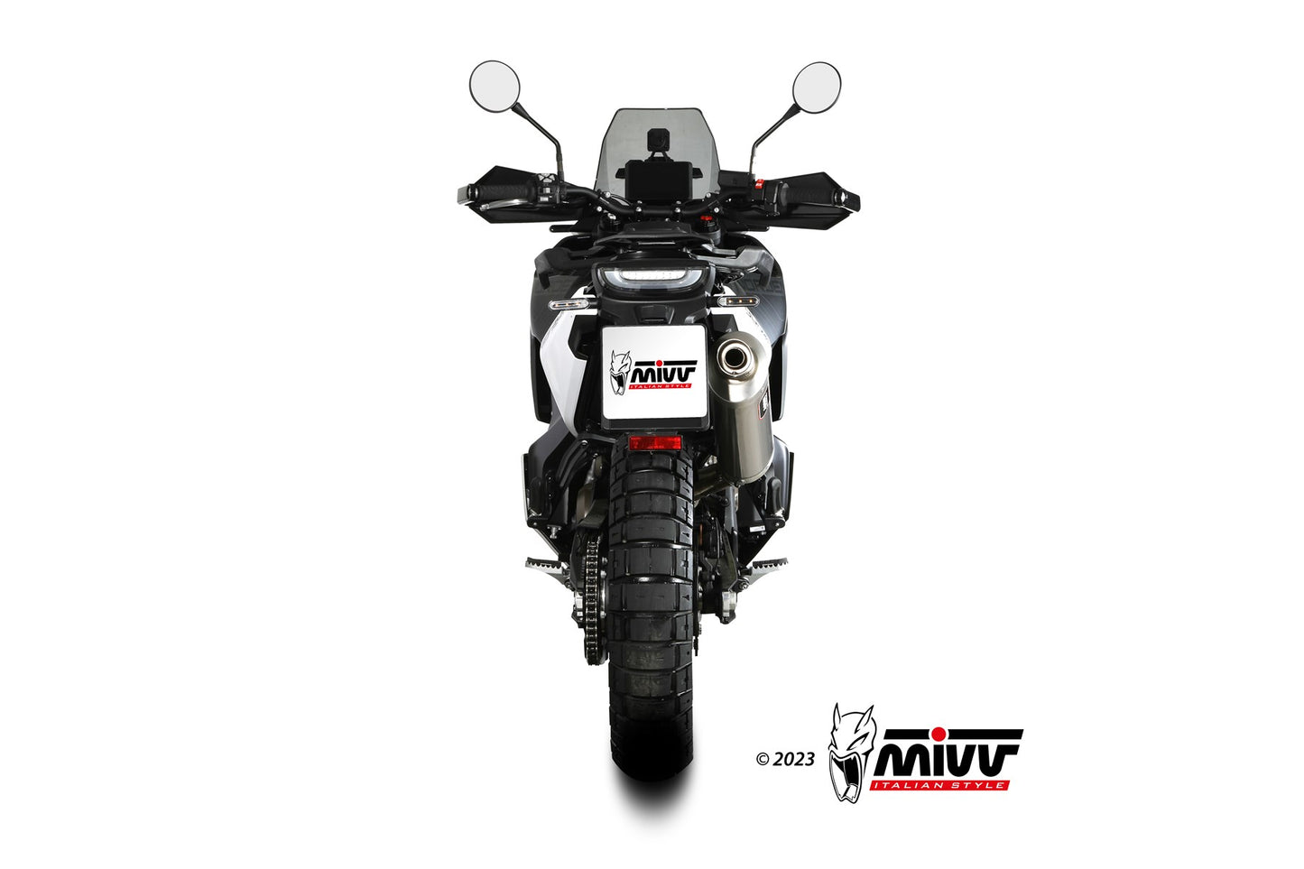 MIVV DAKAR Auspuff Edelstahl passend für HUSQVARNA NORDEN 901 2022-2026