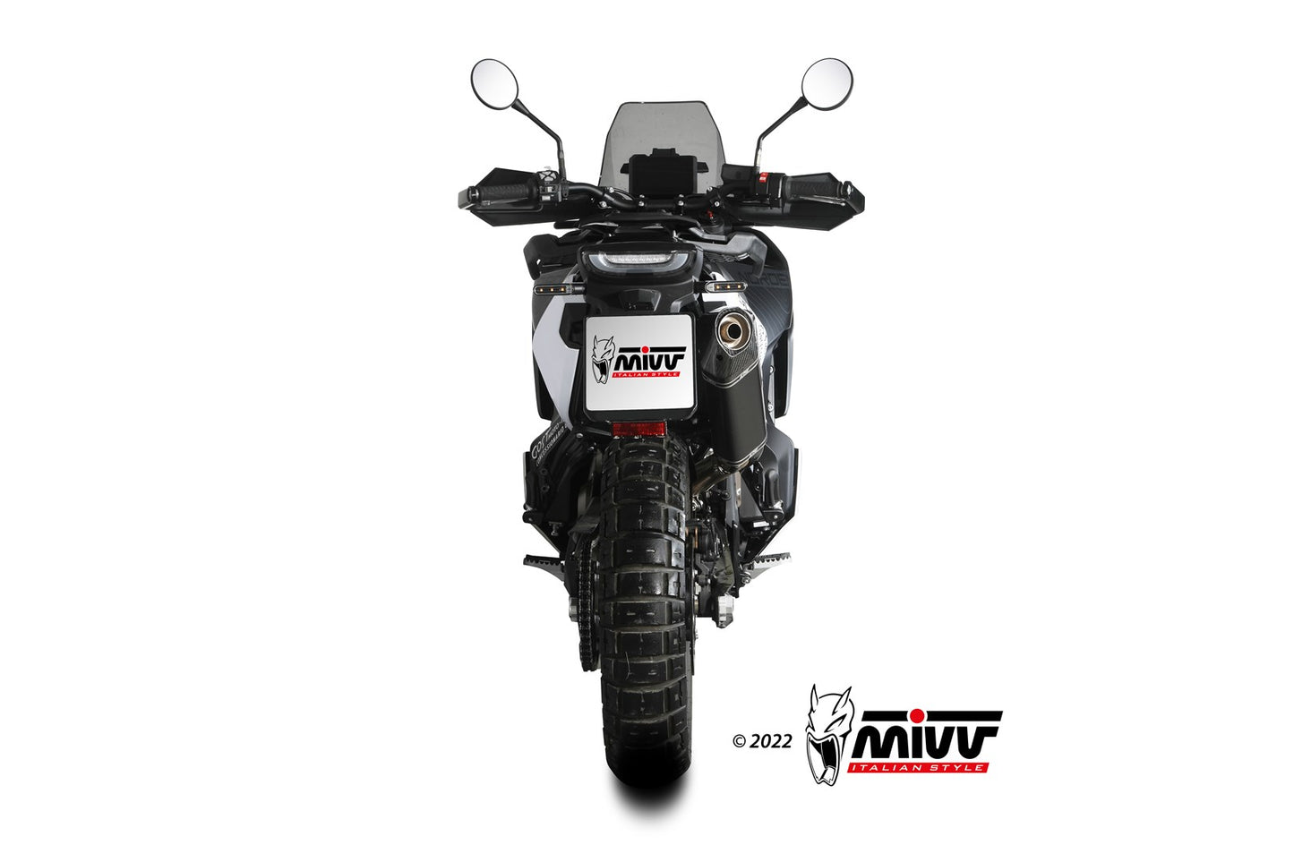 MIVV Speed Edge Auspuff schwarz passend für HUSQVARNA NORDEN 901 2022-2026