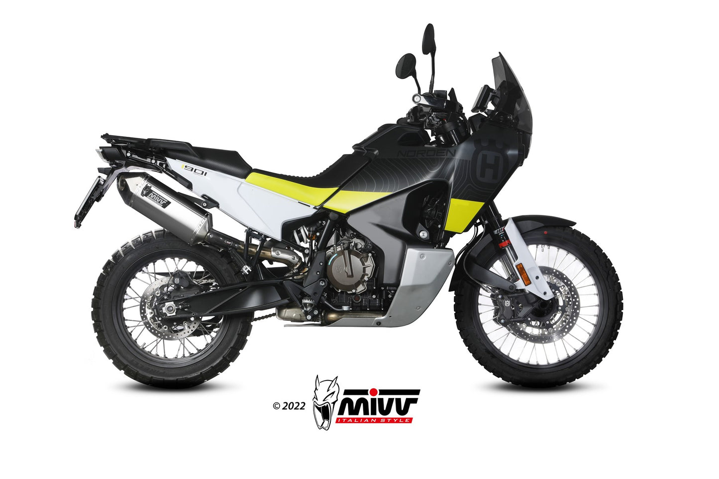 MIVV Speed Edge Auspuff Edelstahl passend für HUSQVARNA NORDEN 901 2022-2026