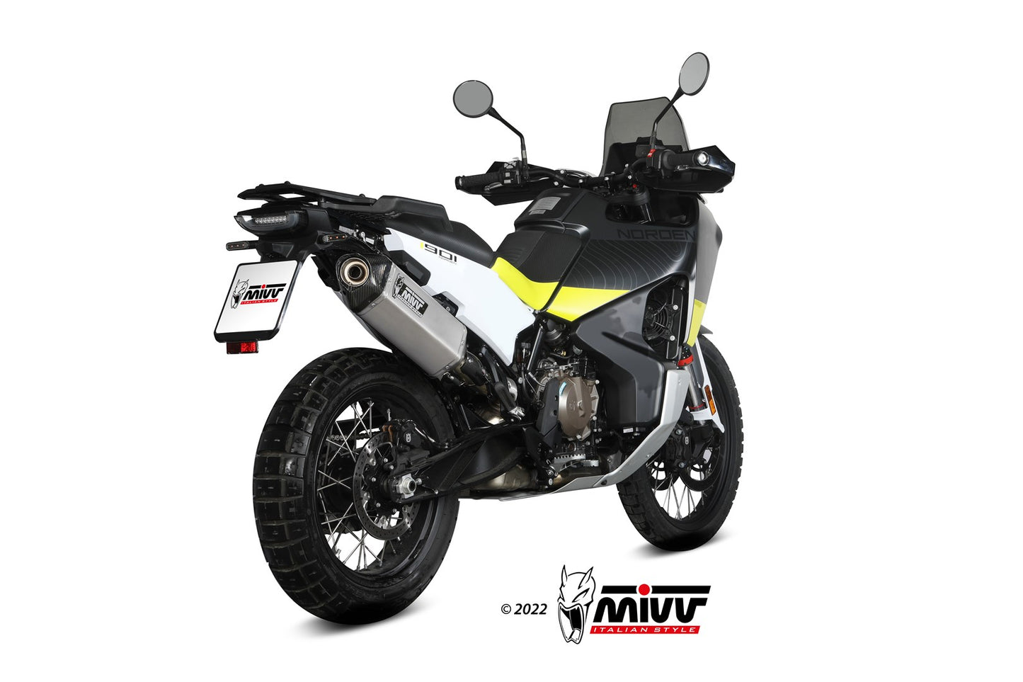 MIVV Speed Edge Auspuff Edelstahl passend für HUSQVARNA NORDEN 901 2022-2026