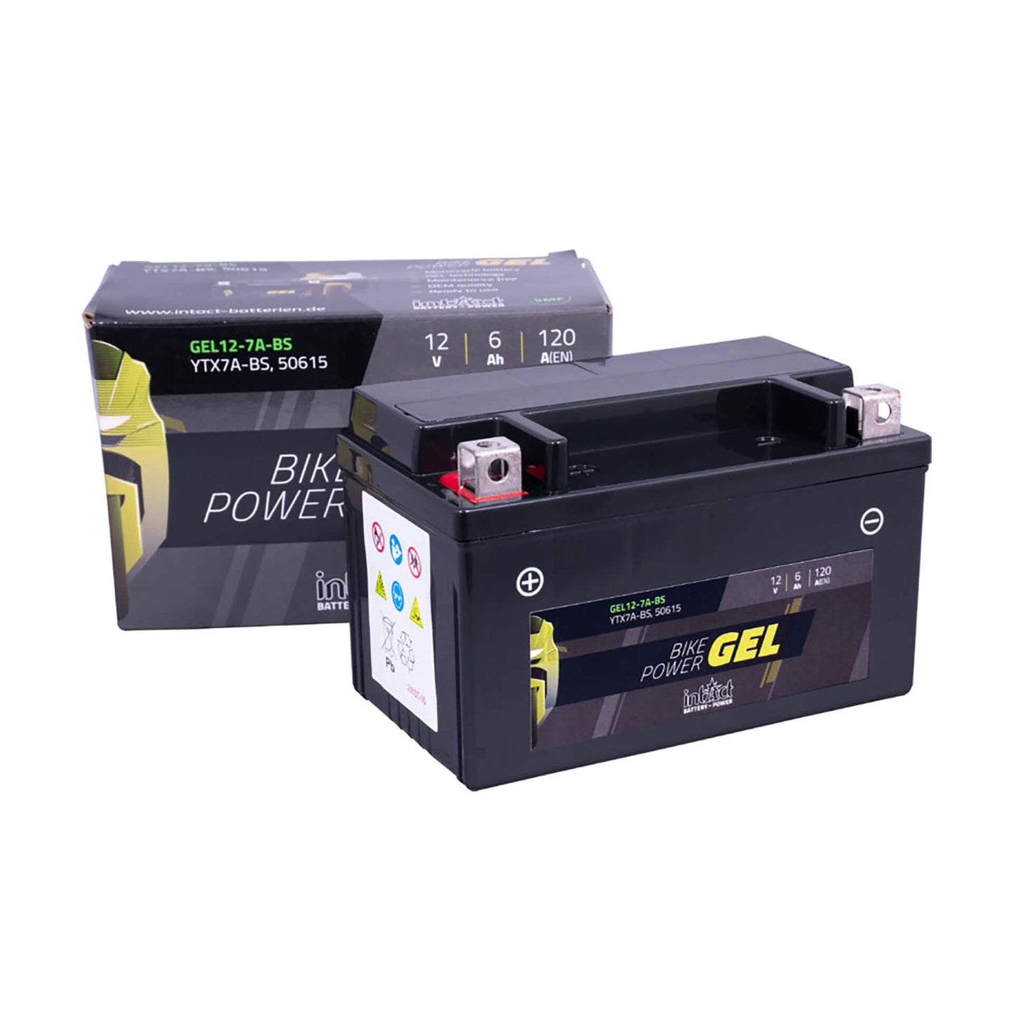 INTACT Bike Power GEL Batterie YTX7A-BS - Kama Bike Parts