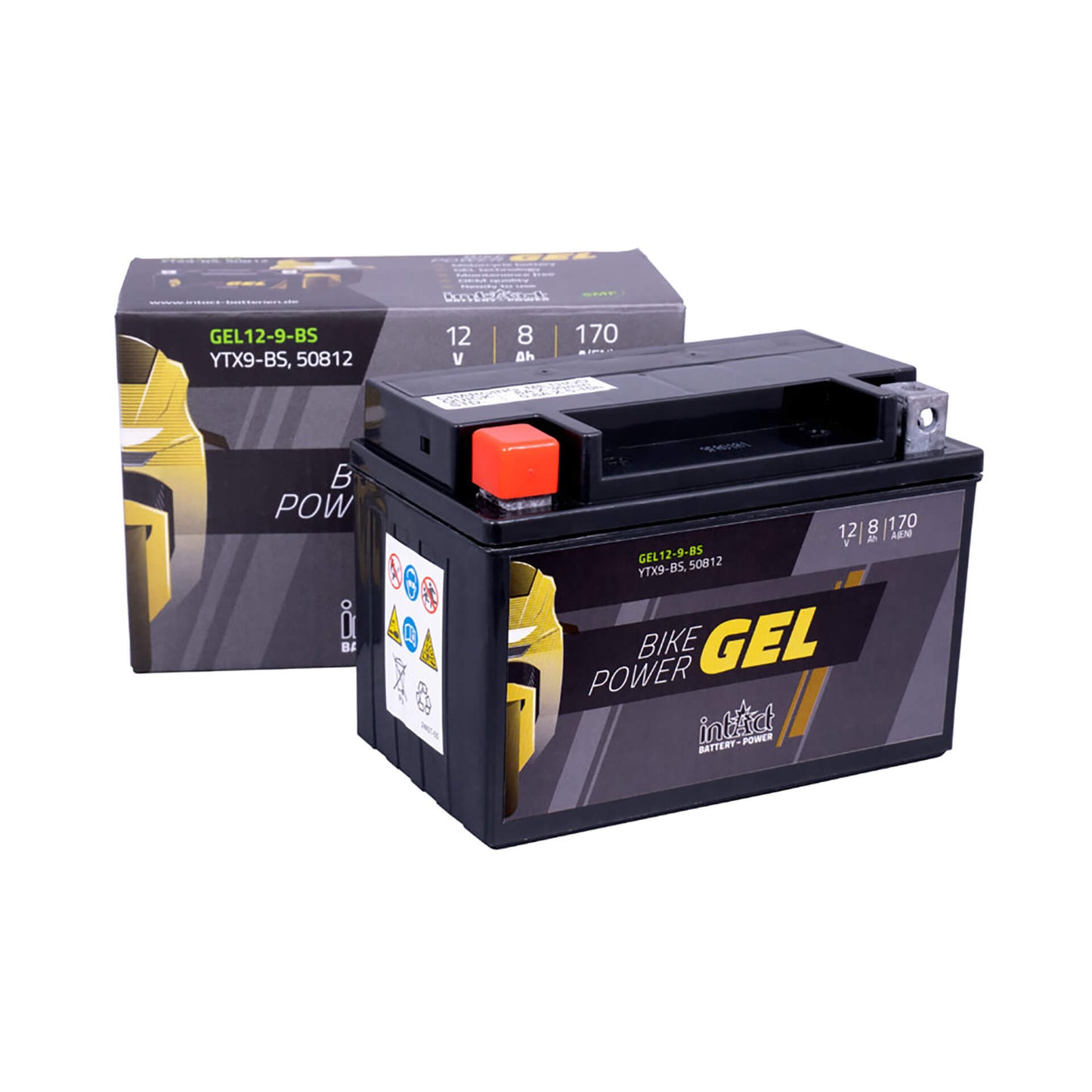 INTACT Bike Power GEL Batterie YTX9-BS - Kama Bike Parts
