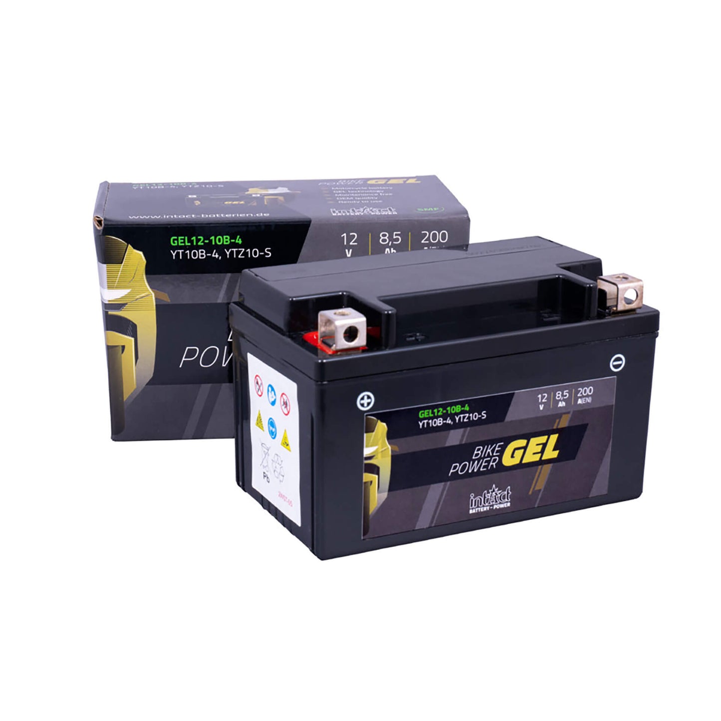 INTACT Bike Power GEL Batterie YTZ10-S YT10B-4 - Kama Bike Parts
