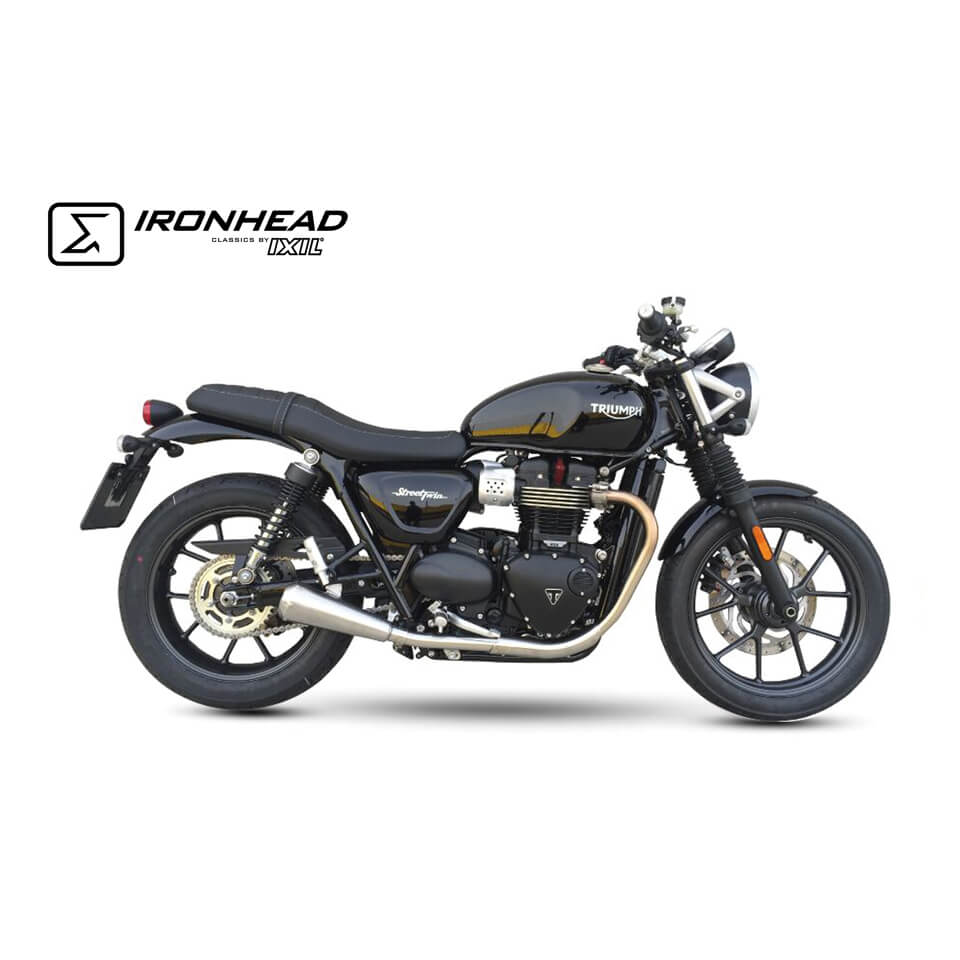 Auspuff FULL LINE passend für Triumph Street Twin 900 EFI ABS (DP01) 2016-2018 - Kama Bike Parts