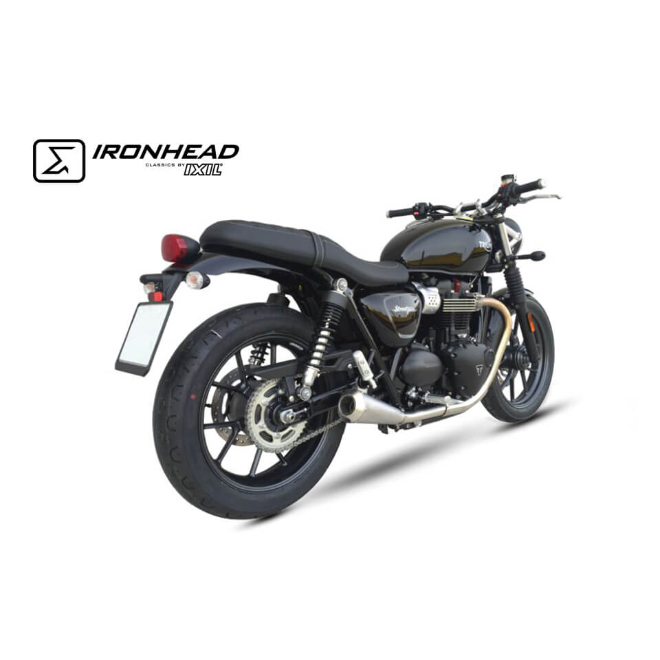 Auspuff FULL LINE passend für Triumph Street Twin 900 EFI ABS (DP01) 2016-2018 - Kama Bike Parts