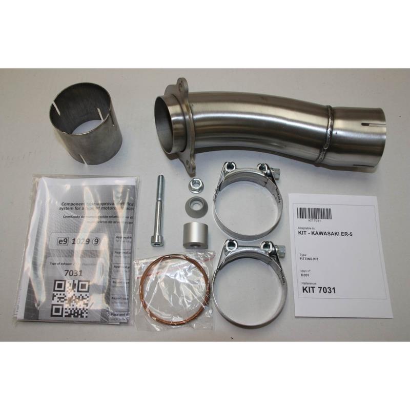 Auspuff HEXOVAL XTREM Evolution passend für Kawasaki ER 500 Twister 1997-2006 - Kama Bike Parts