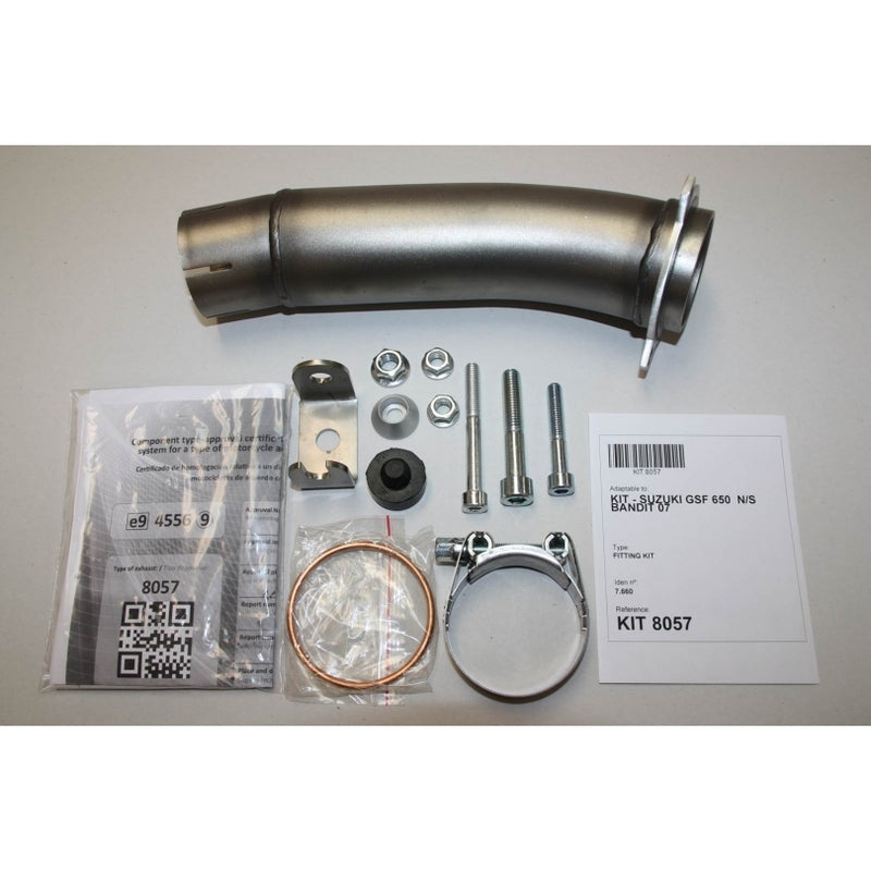 Auspuff HEXOVAL XTREM Evolution passend für Suzuki GSF 650 2007-2015 GSX 650 F 2008-2015 - Kama Bike Parts
