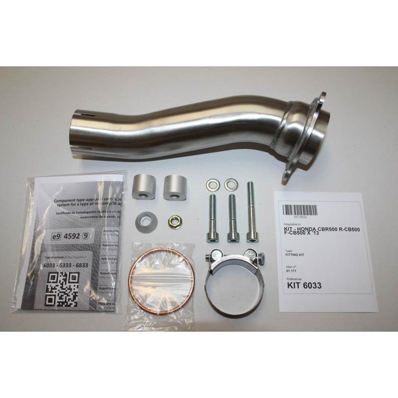 HEXOVAL XTREM Evolution Auspuff passend für Honda CBR 500 R / CB 500 F 2013-2018 - Kama Bike Parts