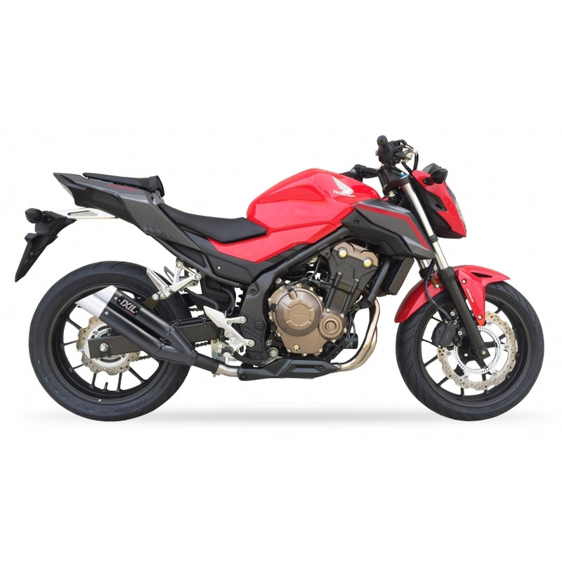 Hyperlow black XL Auspuff passend für Honda CBR 500 R 2016-2018 - Kama Bike Parts