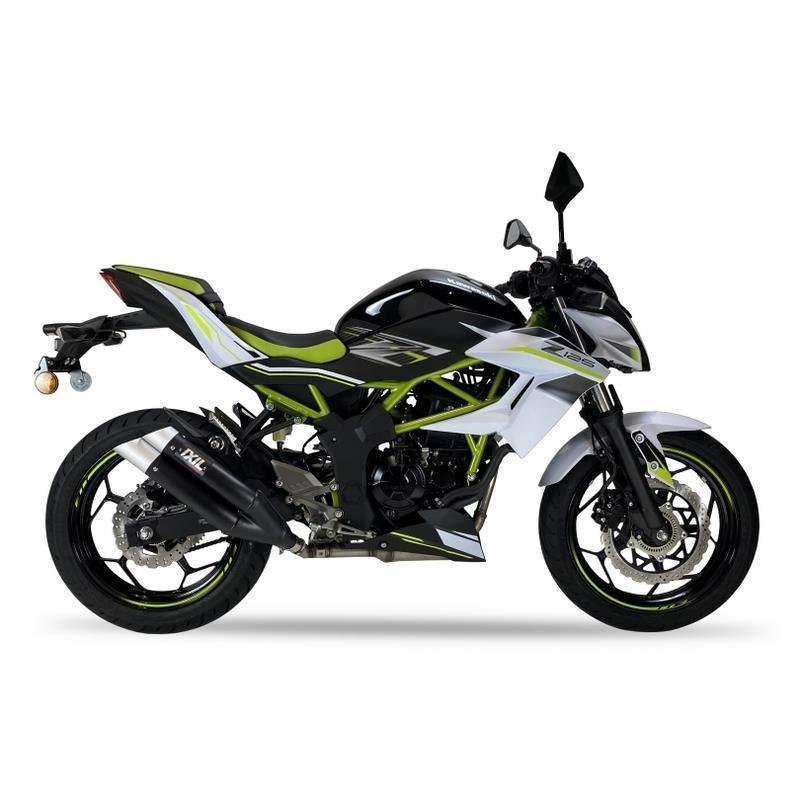 Hyperlow black XL Auspuff passend für Kawasaki Z 250 SL 2015-2017 - Kama Bike Parts