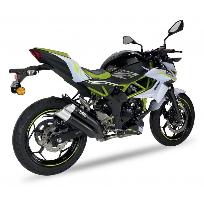 Hyperlow black XL Auspuff passend für Kawasaki Z 250 SL 2015-2017 - Kama Bike Parts