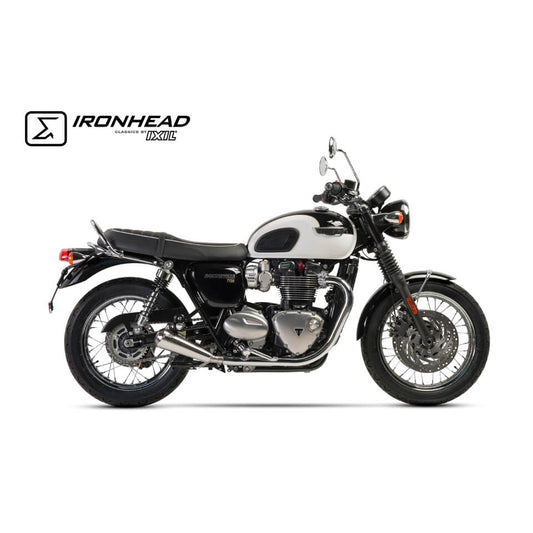 IRONHEAD Auspuff passend für Triumph Bonneville T120 2016-2018 - Kama Bike Parts