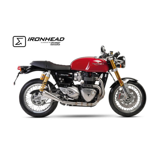 IRONHEAD Auspuff passend für Triumph Thruxton 1200 2016-2024 - Kama Bike Parts