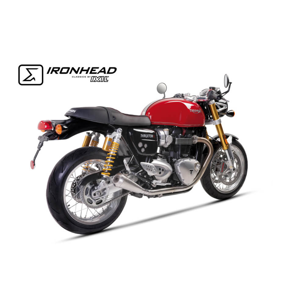 IRONHEAD Auspuff passend für Triumph Thruxton 1200 2016-2024 - Kama Bike Parts