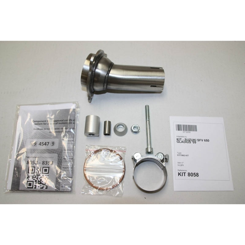 IXIL Auspuff HEXOVAL XTREM passend für Suzuki SFV 650 Gladius 2009-2015 - Kama Bike Parts