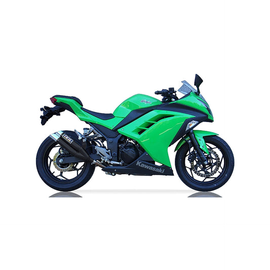 IXIL Auspuff Hyperlow black XL passend für Kawasaki Z 300 / Ninja 300 2013-2017 - Kama Bike Parts