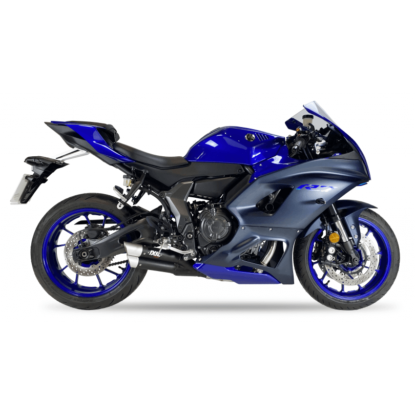 IXIL Hyperlow black XL Edelstahl-Auspuff für passend für Yamaha YZF-R7 2021-2024 - Kama Bike Parts