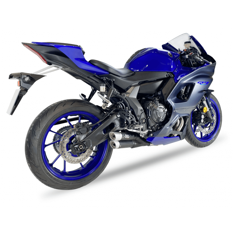 IXIL Hyperlow black XL Edelstahl-Auspuff für passend für Yamaha YZF-R7 2021-2024 - Kama Bike Parts