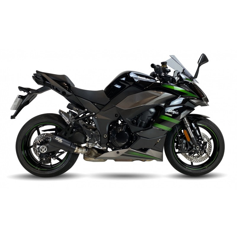 IXIL RB Edelstahl black Auspuff passend für Kawasaki Ninja 1000 SX 2020-2024 - Kama Bike Parts