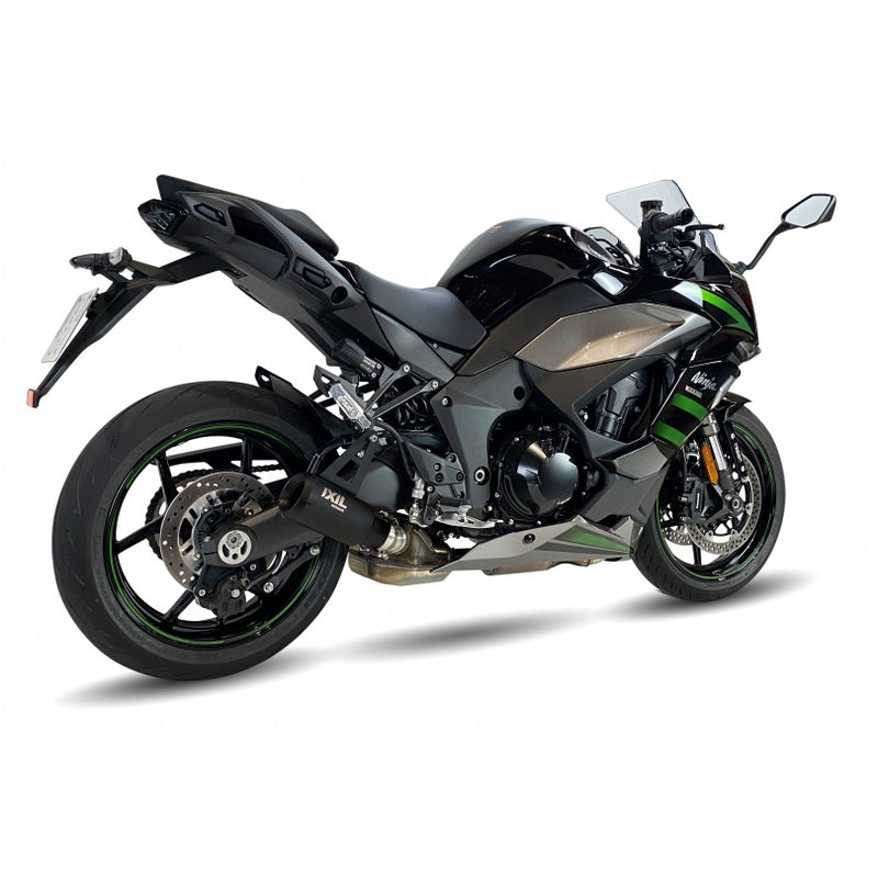 IXIL RB Edelstahl black Auspuff passend für Kawasaki Ninja 1000 SX 2020-2024 - Kama Bike Parts