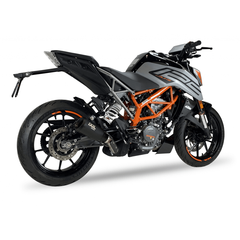 IXIL RB Edelstahl black Auspuff passend für KTM DUKE 125 2021-2023 - Kama Bike Parts