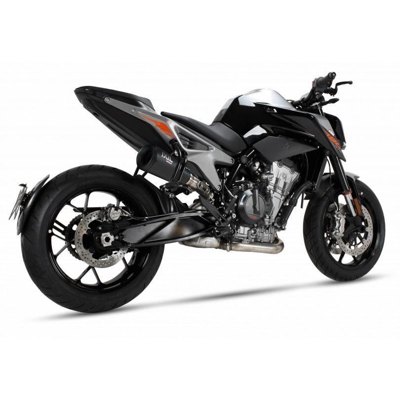 RB Edelstahl black Auspuff passend für KTM DUKE 890 2020-2023 - Kama Bike Parts