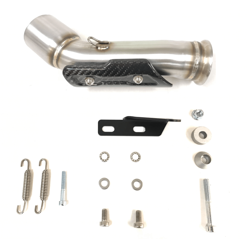RB Edelstahl black Auspuff passend für KTM DUKE 890 2020-2023 - Kama Bike Parts