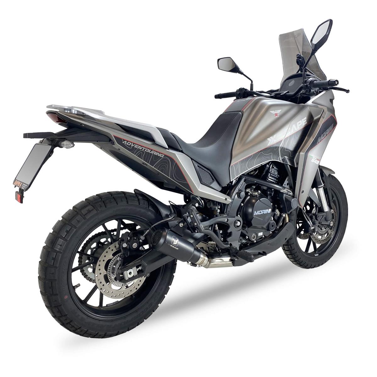 IXRACE MK2 Auspuff passend für Moto Morini X CAPE 650/SEIEMMEZZO 2022- - Kama Bike Parts