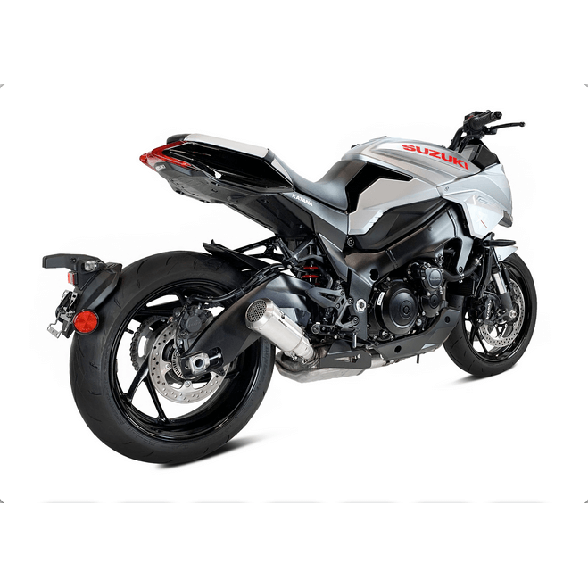 IXRACE MK2 Auspuff passend für Suzuki GSX-S 1000/GT 2021-2022 KATANA 1000 22 EURO 5 silber - Kama Bike Parts