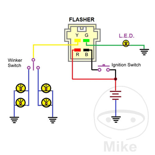 BLINKERRELAIS JMP RELAIS FÜR LED BLINKER passend für Honda MOTORRÄDER - Kama Bike Parts