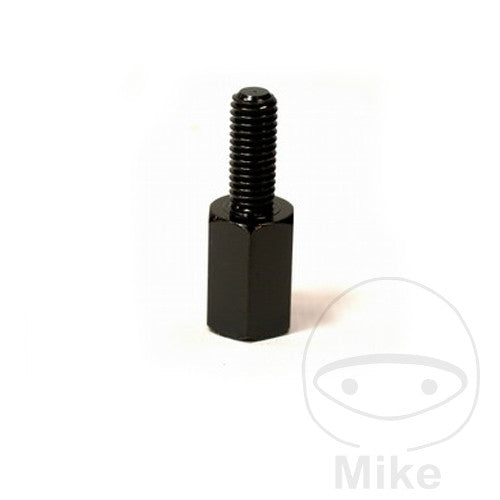 Motorrad Spiegeladapter schwarz von Loch M 10 Re auf Bolzen M 8 Re. Neu - Kama Bike Parts