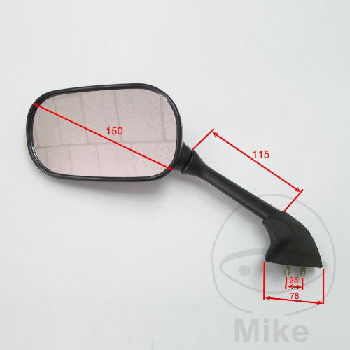 Spiegel schwarz links JMP passend für Yamaha YZF-R1 2004-2006 - Kama Bike Parts