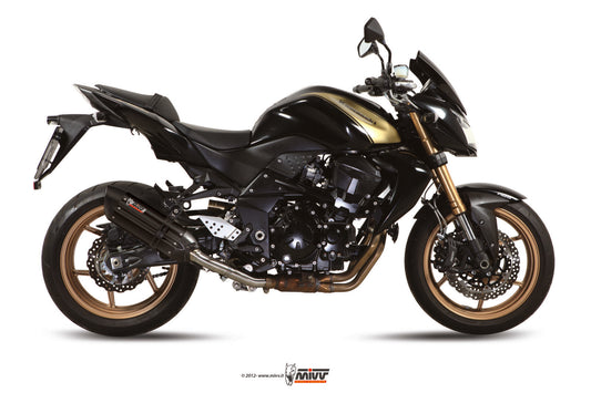 MIVV Suono Auspuff schwarz passend für Kawasaki Z 750 R 2011-2014