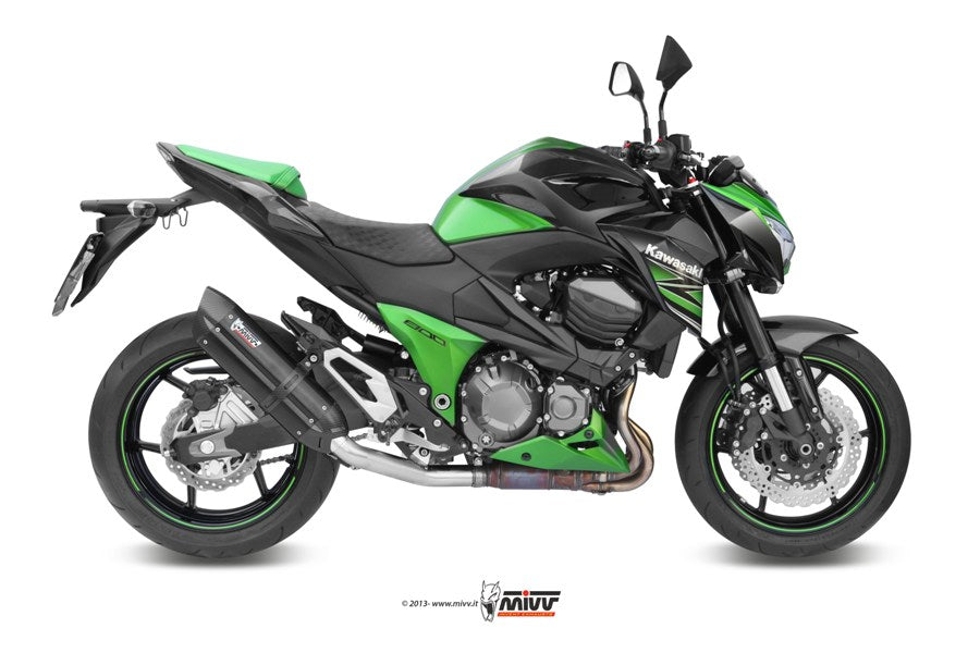 MIVV Suono Auspuff schwarz passend für Kawasaki Z800 2013-2016