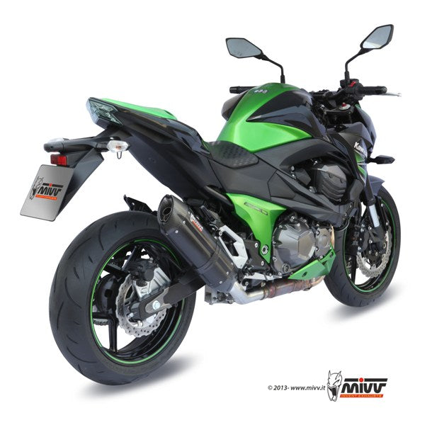 MIVV Suono Auspuff schwarz passend für Kawasaki Z800 2013-2016