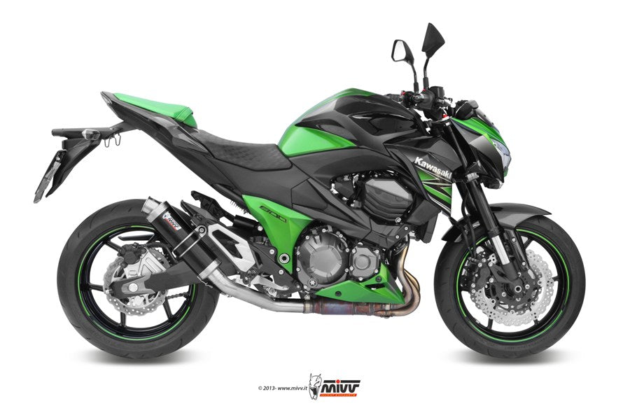 MIVV GP Auspuff schwarz passend für Kawasaki Z800 2013-2016