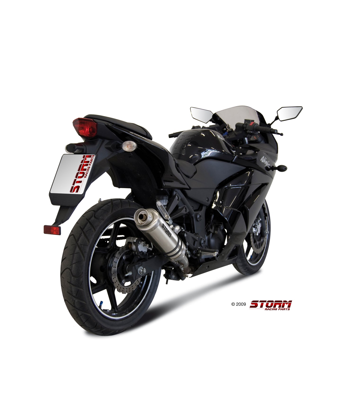 STORM GP Auspuff passend für Kawasaki Ninja 250R 2008-2013