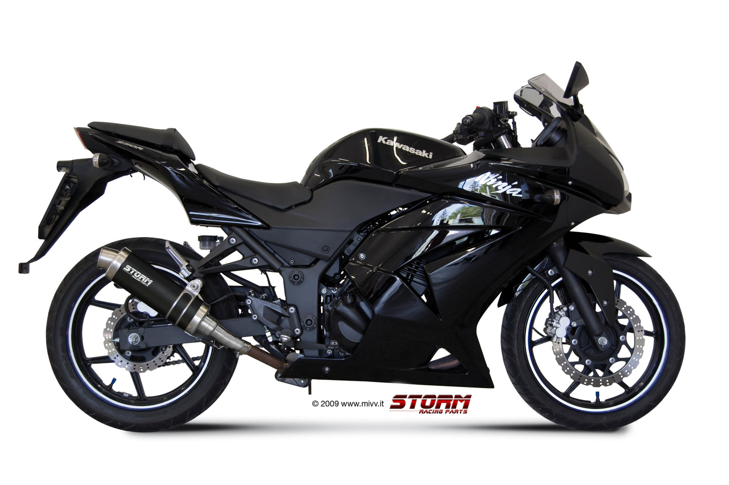 STORM GP Auspuff passend für Kawasaki Ninja 250R 2008-2013