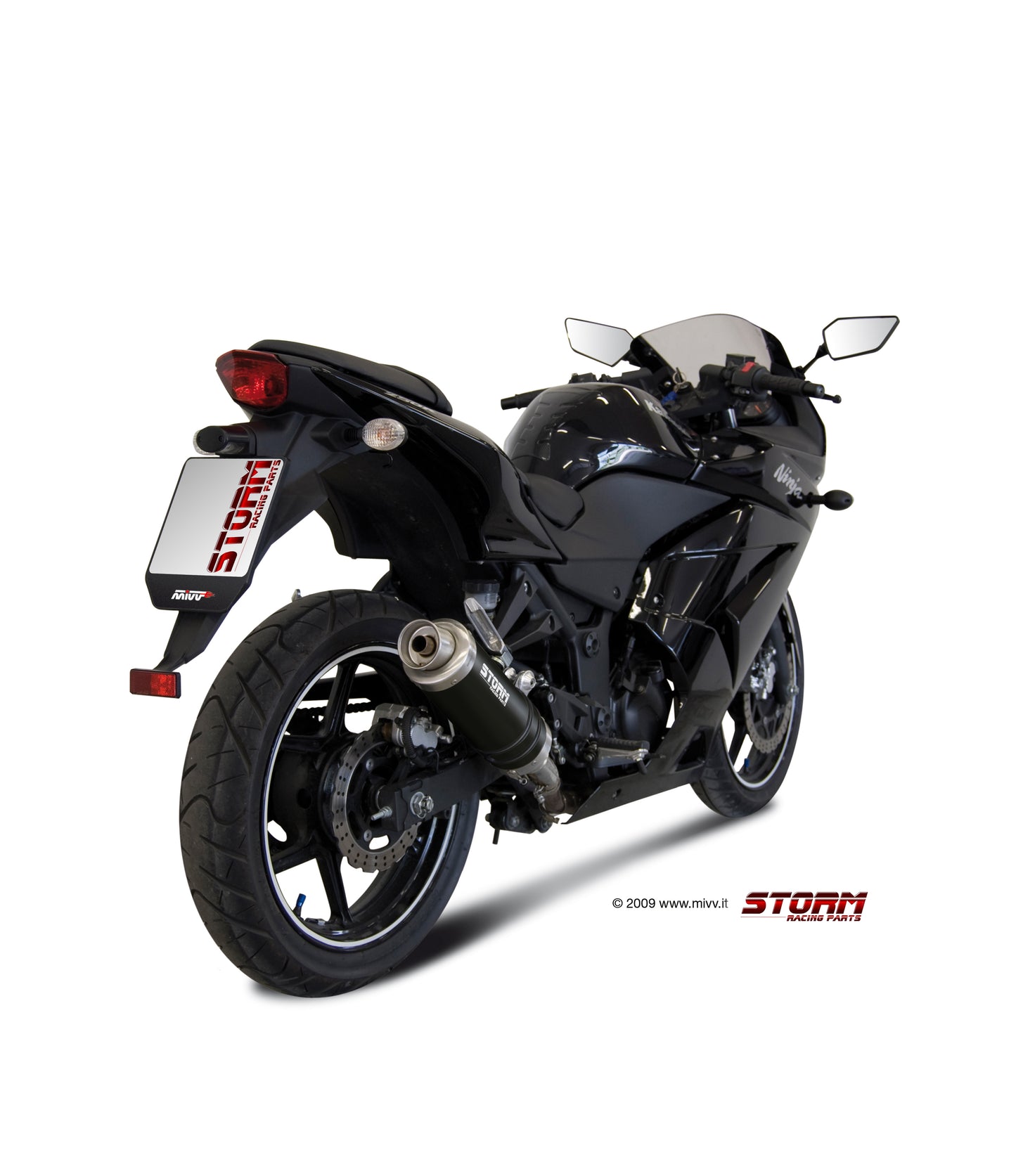 STORM GP Auspuff passend für Kawasaki Ninja 250R 2008-2013