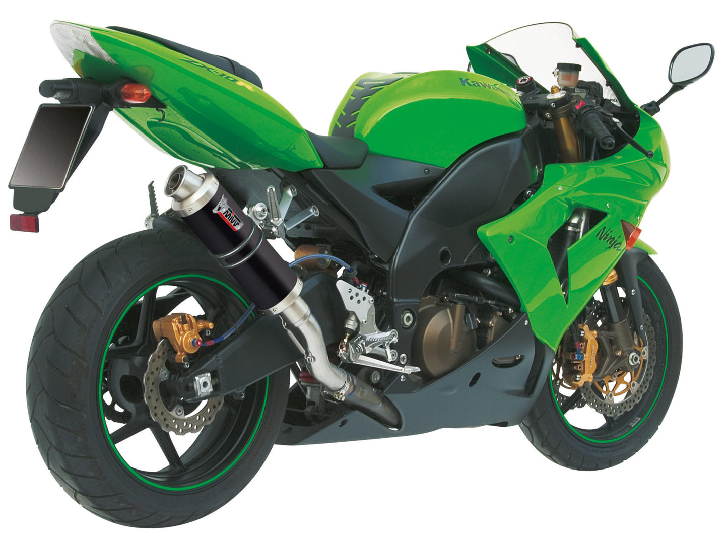 MIVV GP Auspuff schwarz passend für Kawasaki ZX-10R 2004-2005