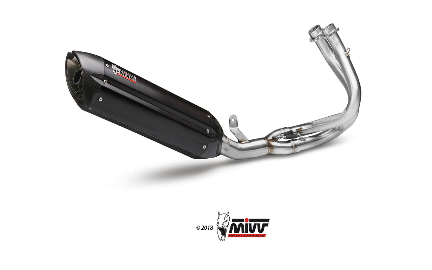 MIVV Suono Auspuff Komplettanlage passend für Kawasaki ER 6 N / F 2012-2016