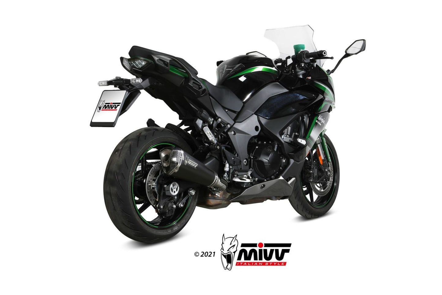 MIVV DELTA RACE Auspuff passend für KAWASAKI NINJA 1000 SX / TOURER 2020-2024