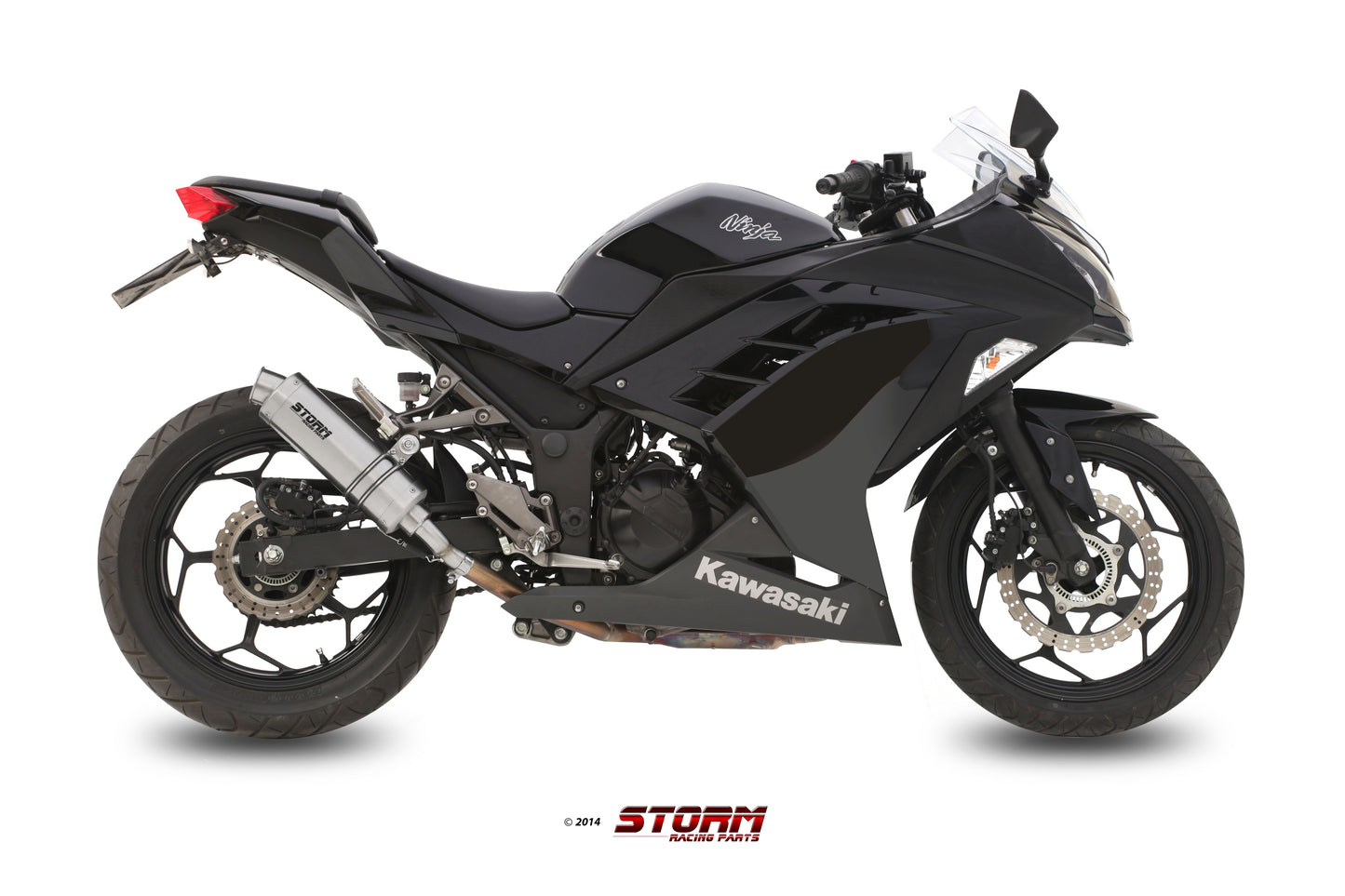 STORM GP Auspuff passend für KAWASAKI NINJA 300 2013-2016