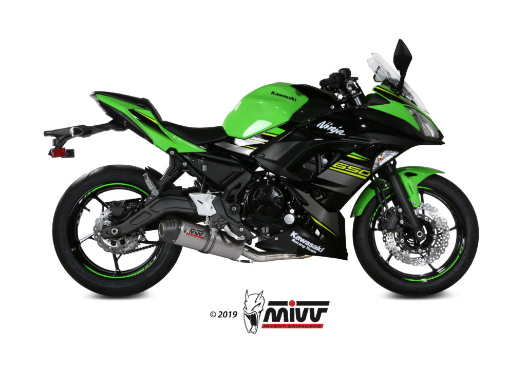 MIVV Oval Auspuff Titan passend für KAWASAKI NINJA 650 2017-2023