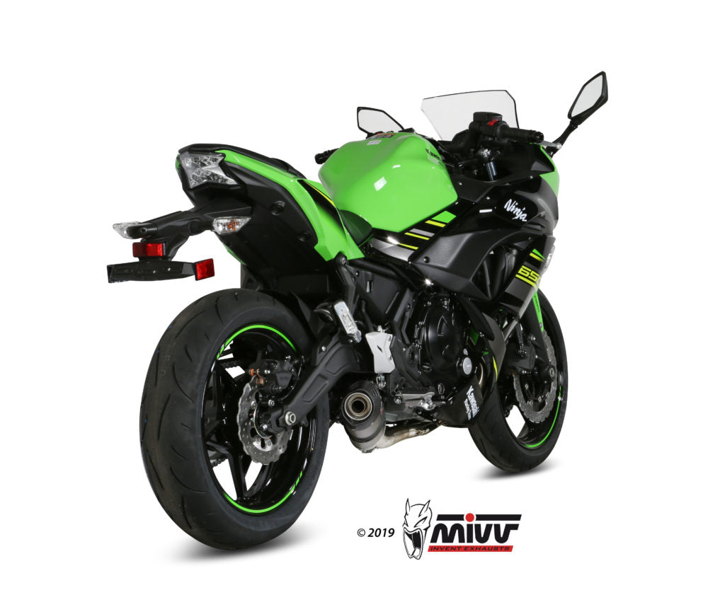 MIVV Oval Auspuff Titan passend für KAWASAKI NINJA 650 2017-2023